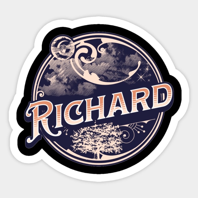 Richard Name Tshirt Sticker by Renata's